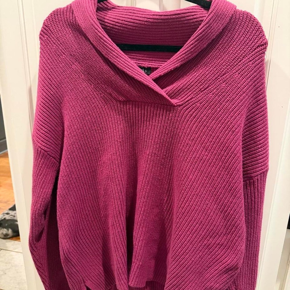 Pink ribbed knit sweater- Chadwicks